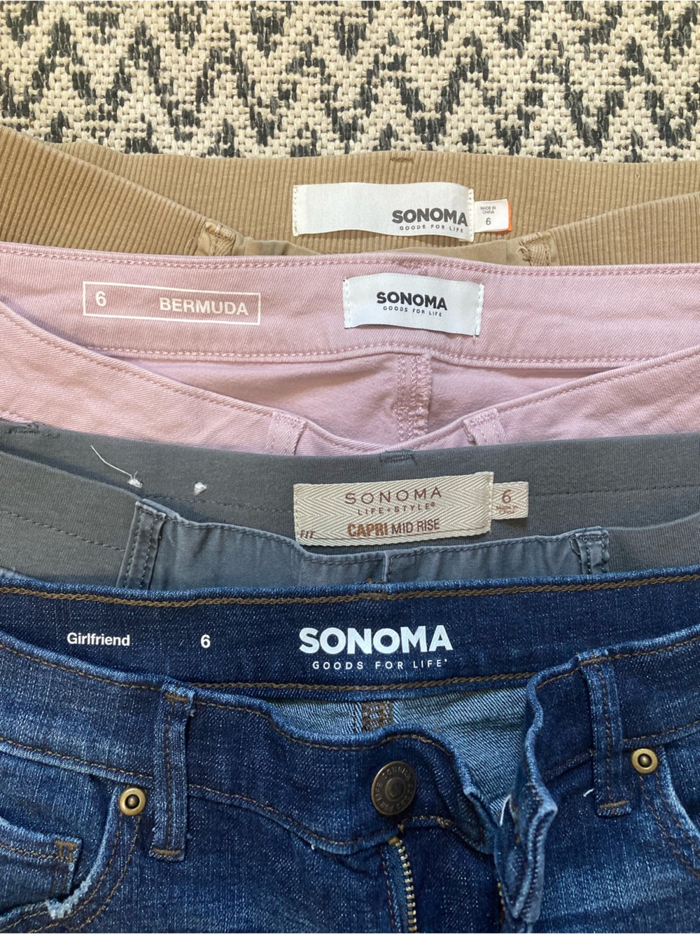 SONOMA Women's Size 6 Bottoms Bundle